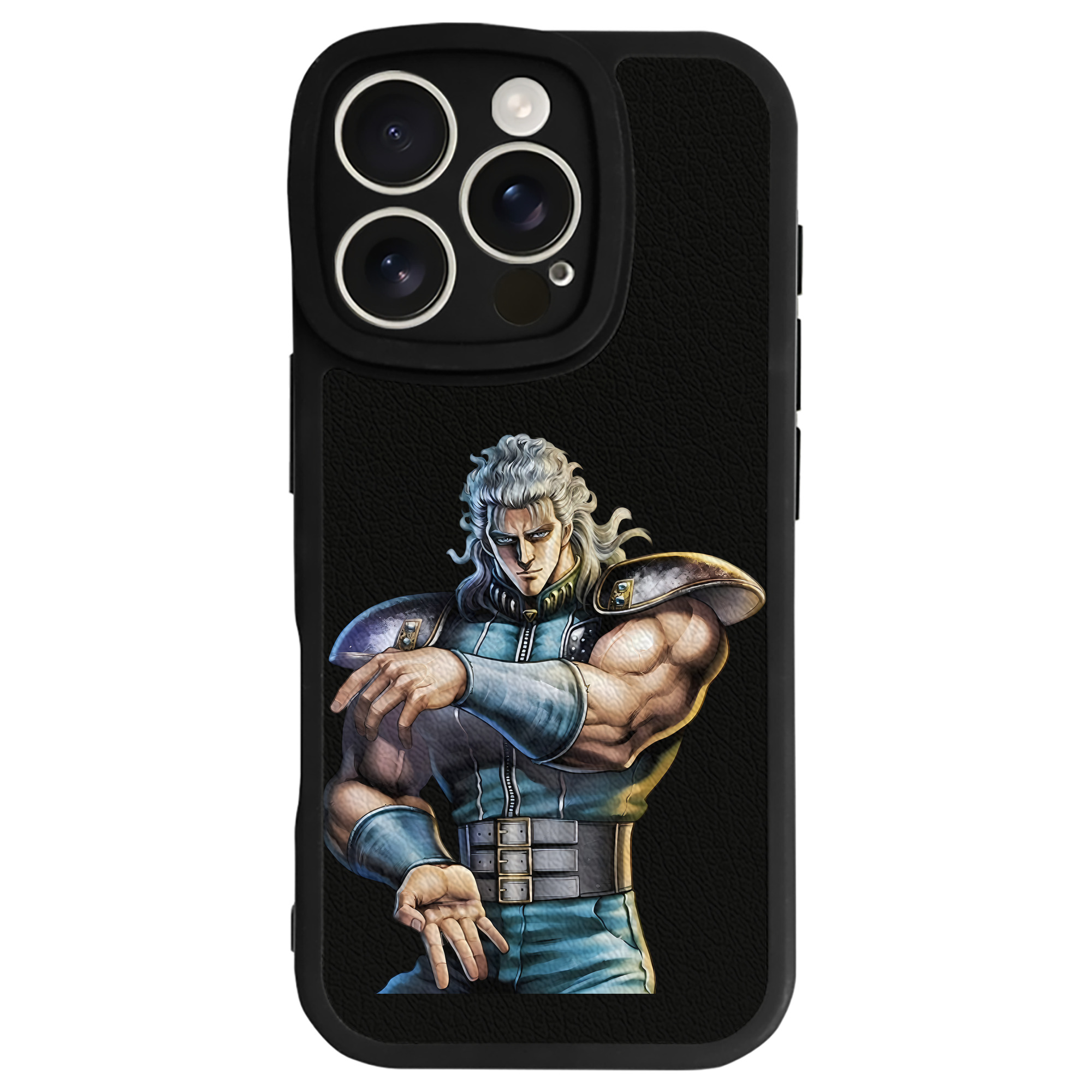 （画像用） 北斗の拳 Fist of the North Star 【iPhone 16シリーズ対応】シリコンスマホケース（レザー調） 材質：シリコン